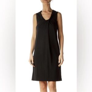 Vince Black Sleeveless Twist Neck Dress